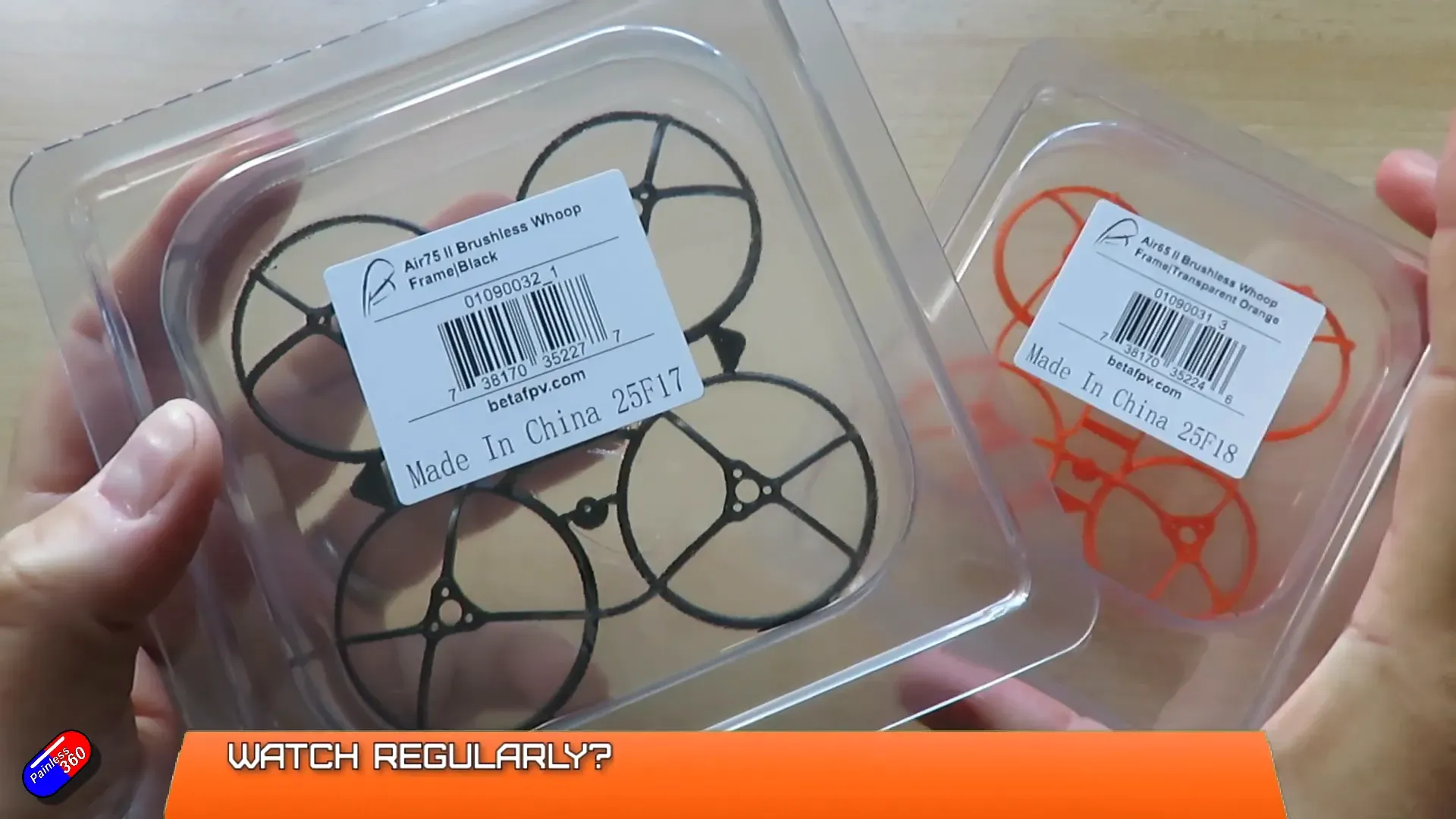 BetaFPV Air65 and Air75 new improved whoop frames on display