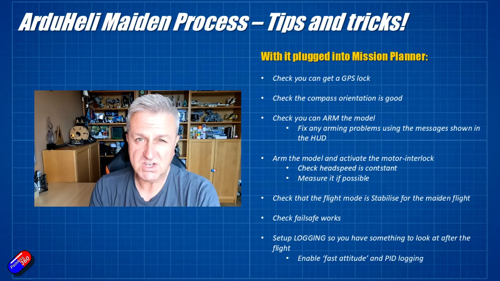 Mission Planner showing GPS lock and compass calibration