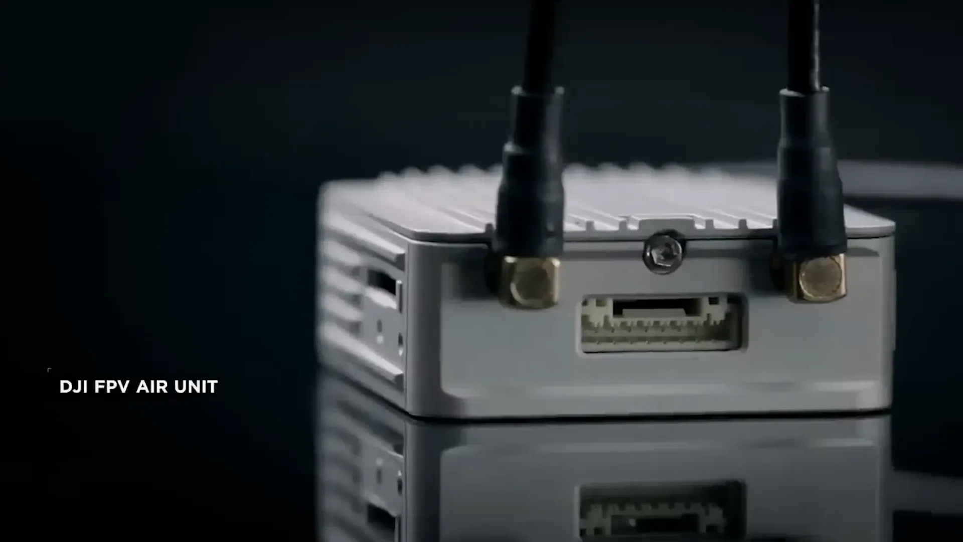 DJI goggles and camera close-up highlighting proprietary connectors
