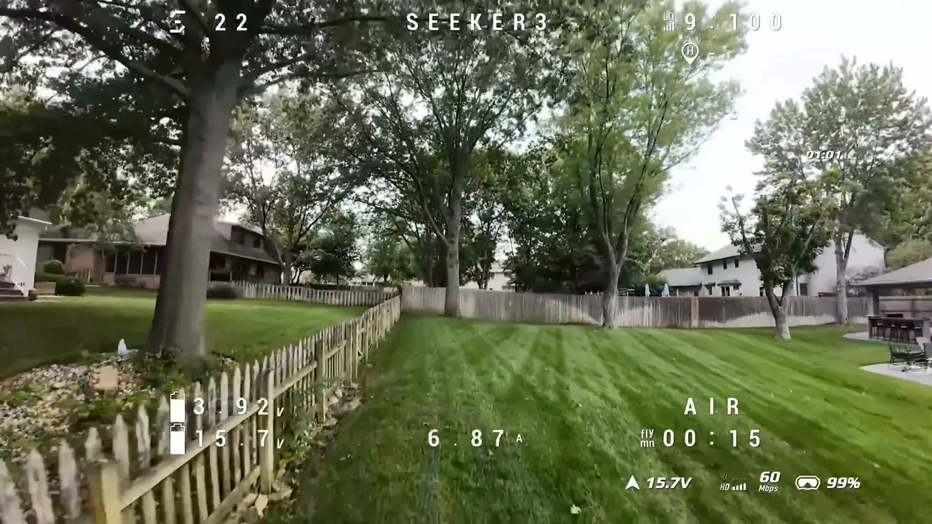 DVR footage with Betaflight OSD overlay