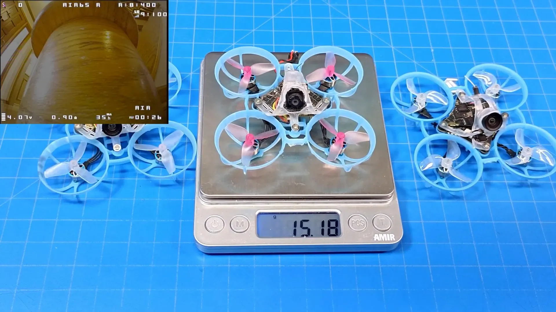 The lightest 15.18g whoop build on a scale