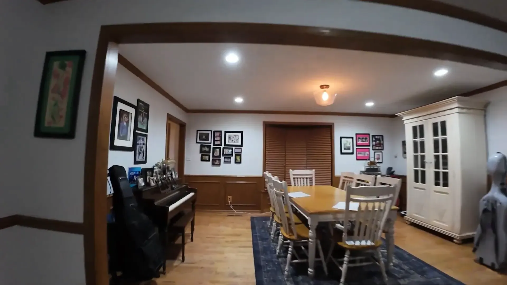 Indoor footage sample highlighting the prop whistle