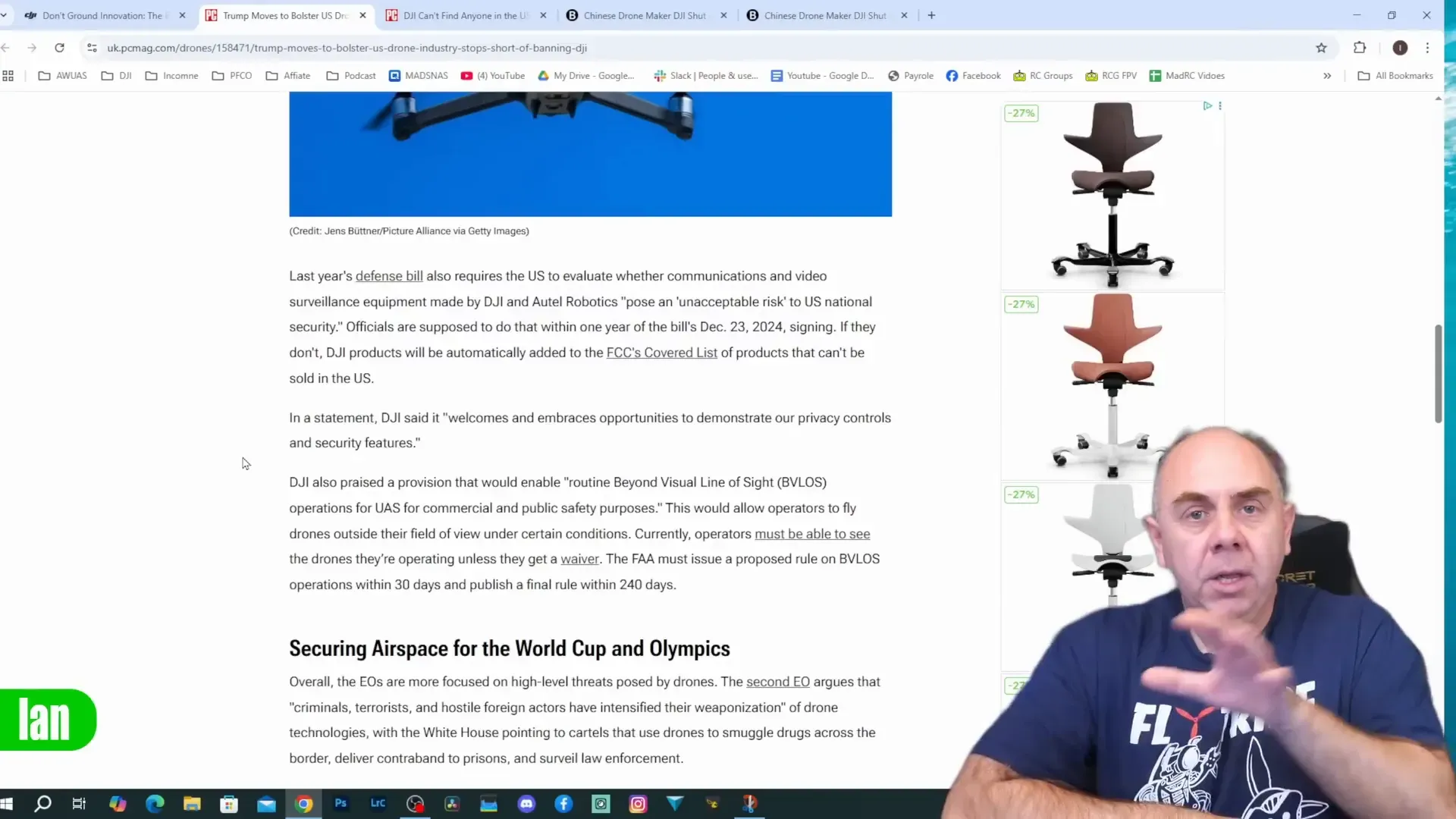US Defense Bill requiring DJI audit and potential ban