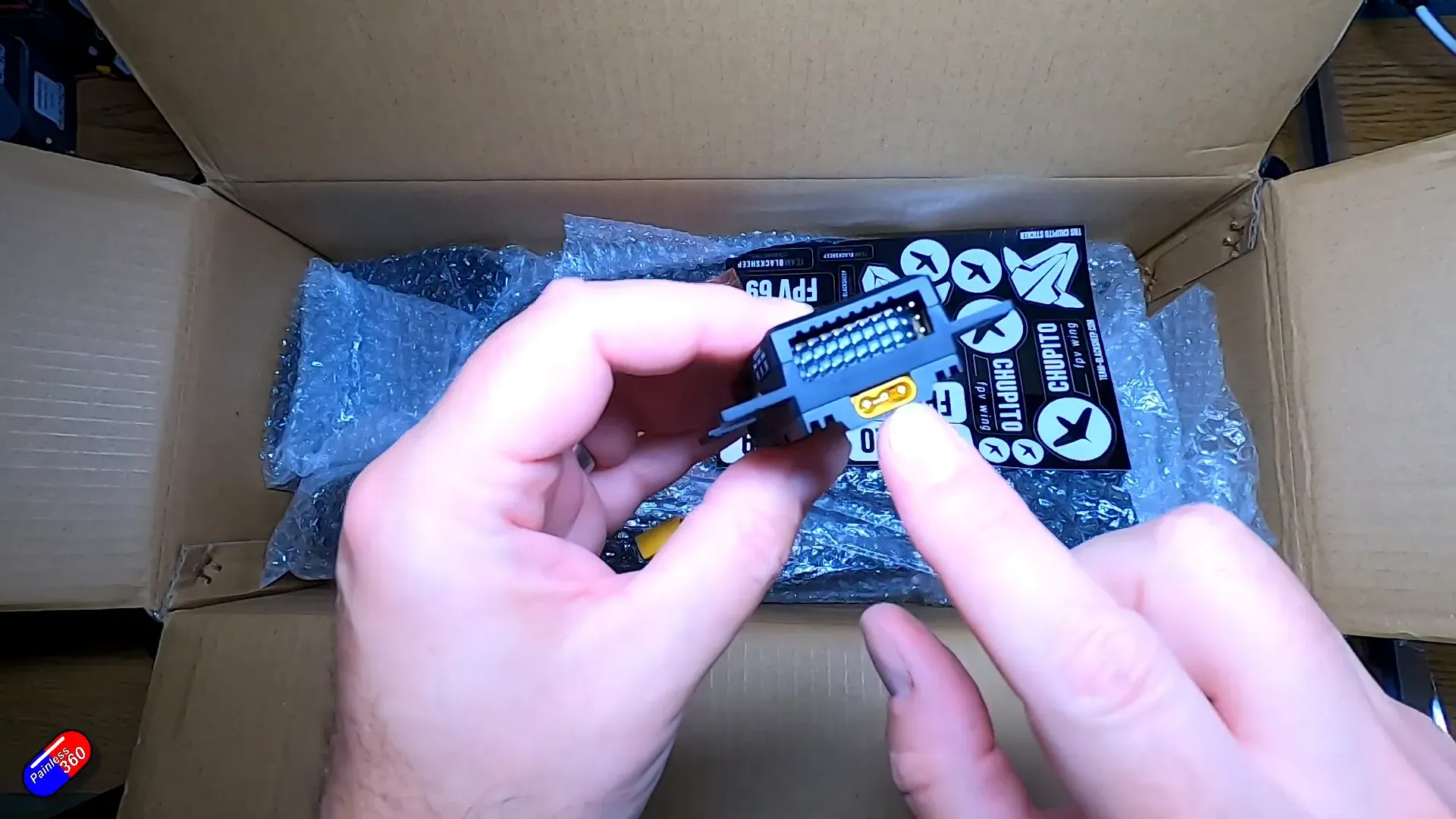 Close up of the Team BlackSheep all-in-one flight controller