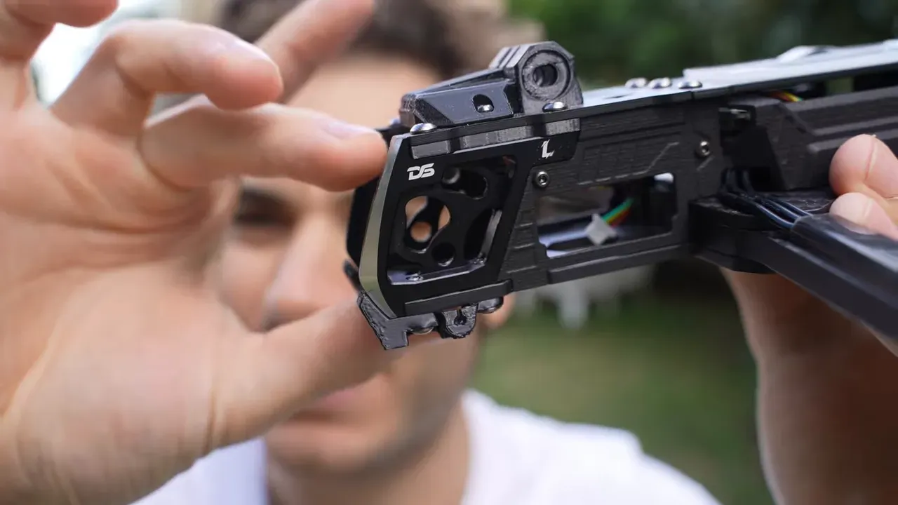 Close-up of ROC7 aluminum front canopy and TPU side panels