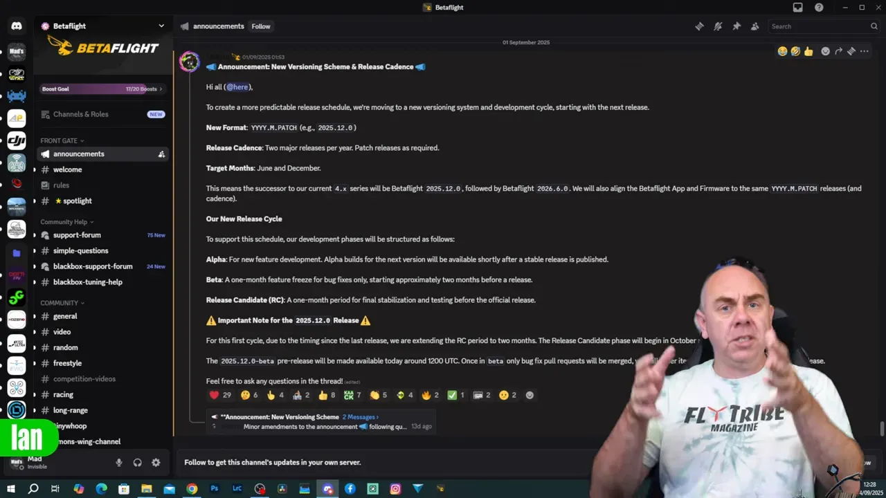 Betaflight devs planning bi-annual June and December releases
