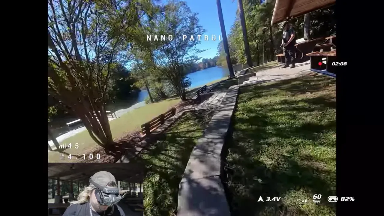 Tiny 65mm props mounted on the tiny drone during a test flight