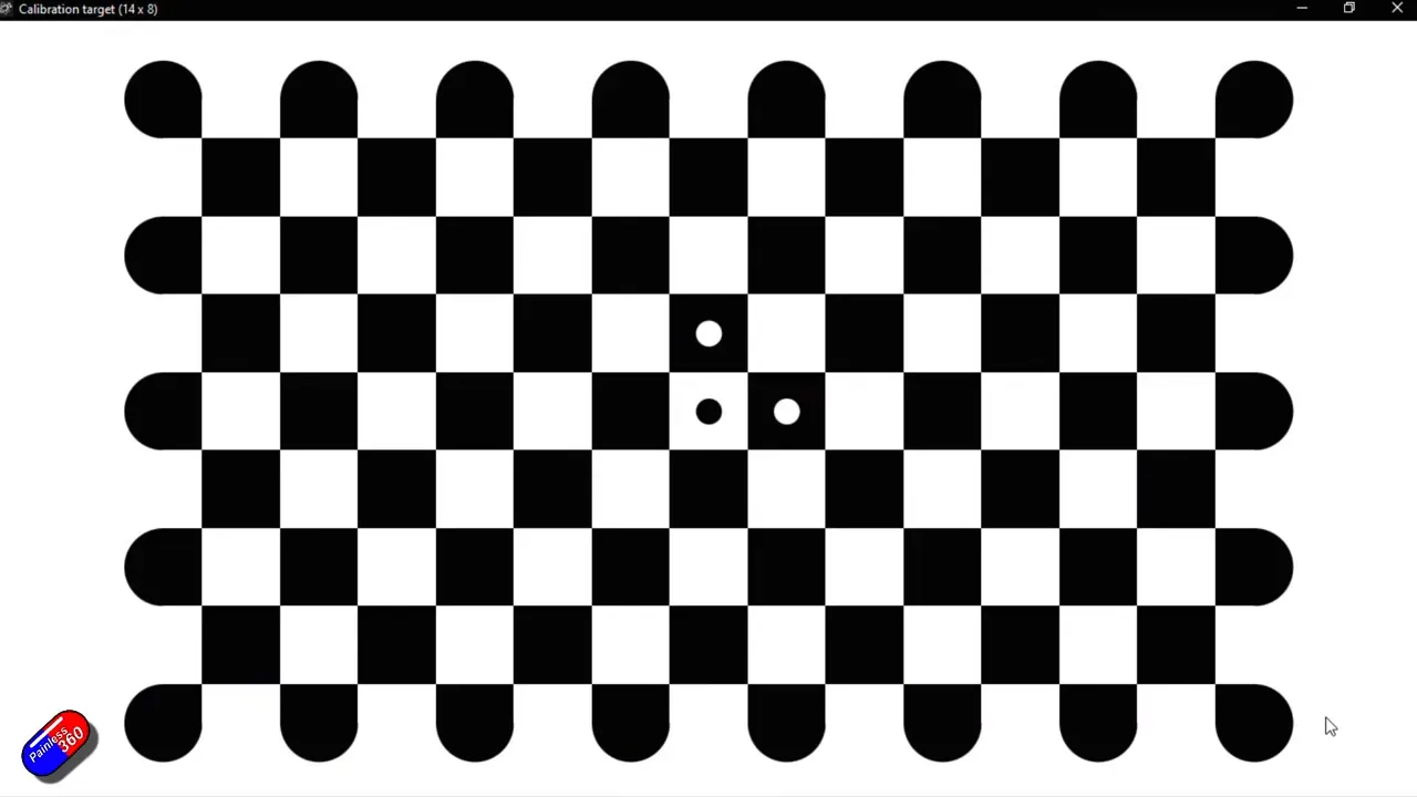 Gyroflow: opening the target checkerboard in the left-hand pane