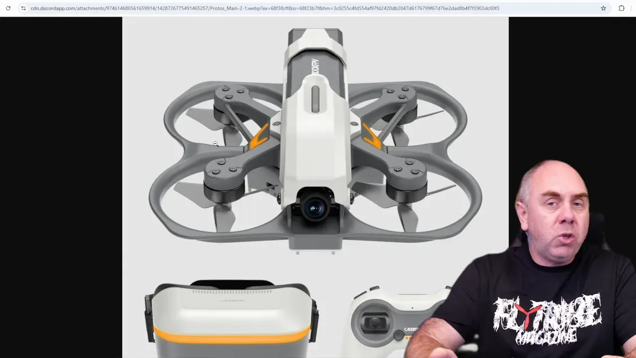Drone top view hinting at optical flow sensor