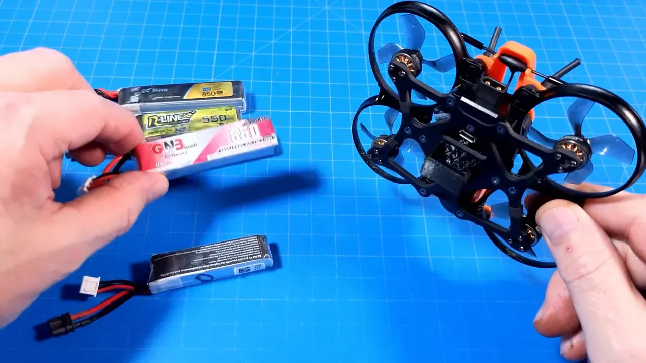 TPU holder stretched around larger battery