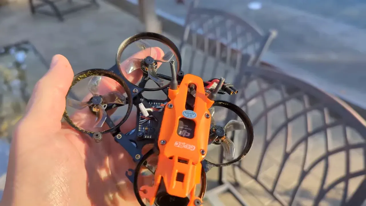 Flying inside a roomy house—DarkStar16 in corridor