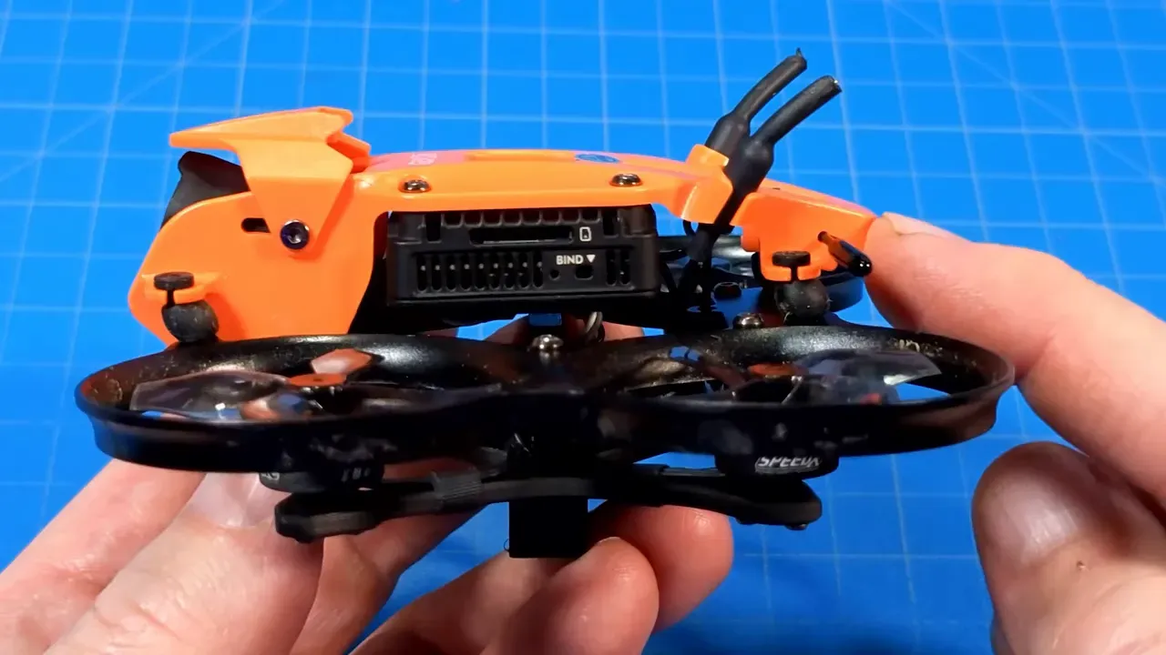 Soft-mounted VTX and camera under rubber grommets