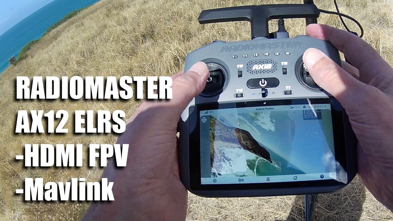 video thumbnail for 'Radiomaster AX12 ELRS with HDMI FPV and Mavlink'