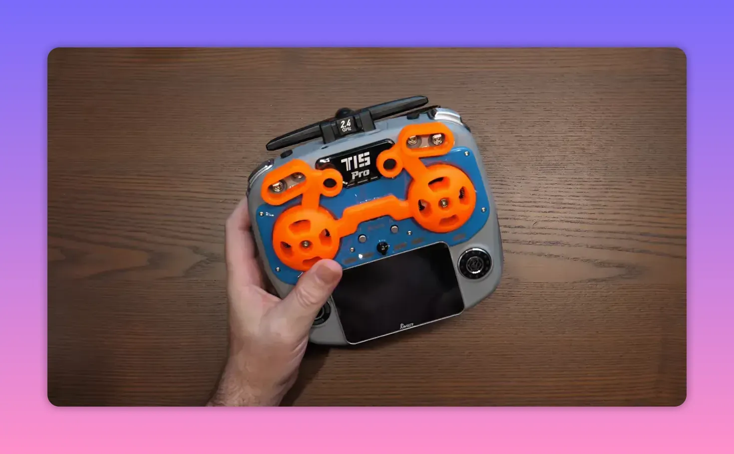 Jumper T15 Pro rear view showing the 2.4GHz band marking