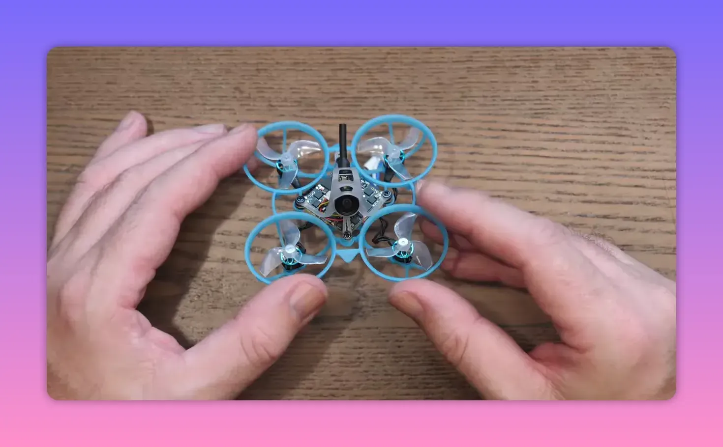 BetaFPV Air65 II Freestyle whoop front view showing frame and electronics