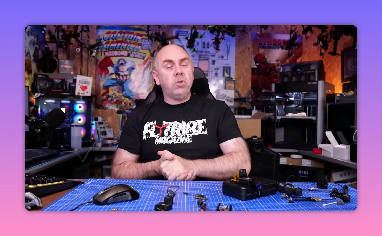 Presenter talking about why blaming the new 2026 DJI O4 Pro gyro alone is uncertain