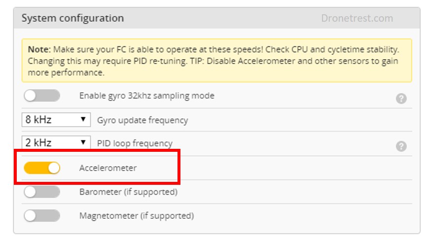 Disable-Acceleromter