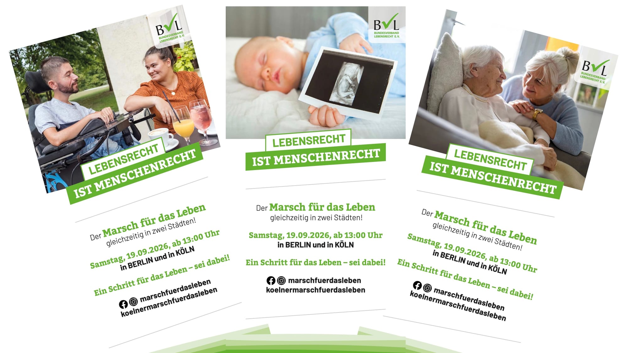 Lebensrecht ist Menschenrecht - Ein Schritt für das Leben – sei dabei!