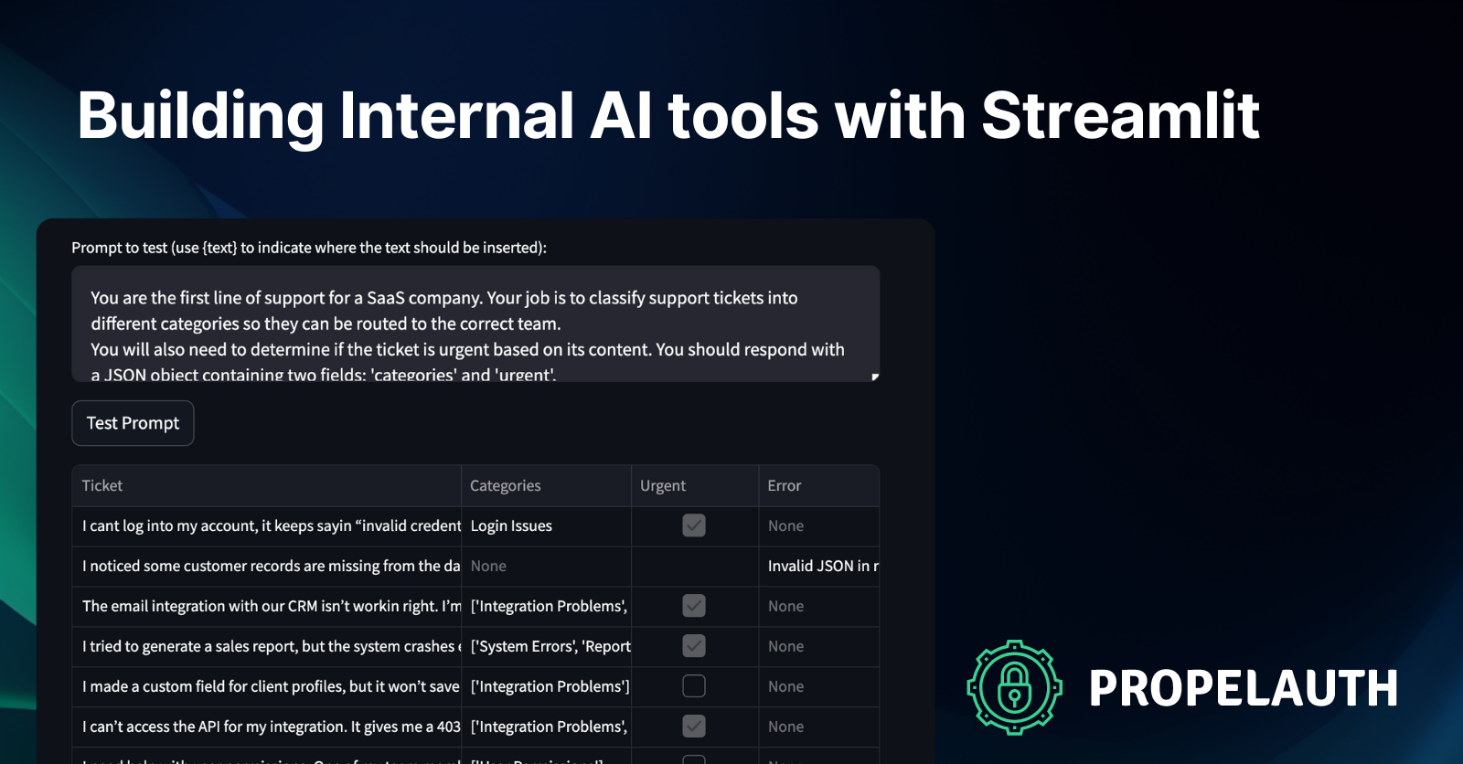 Building internal AI tools with Streamlit