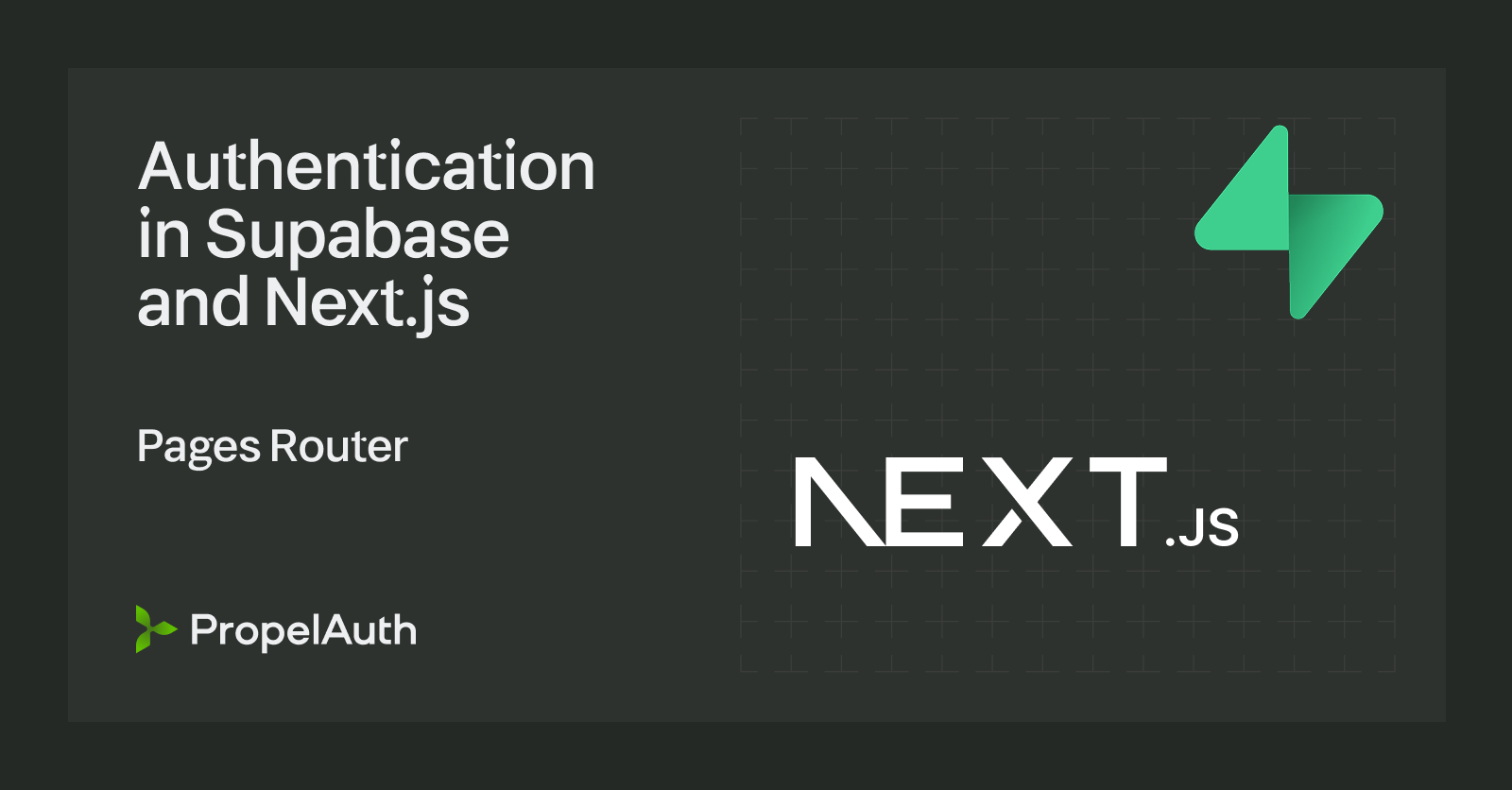 Authentication with Next.js and Supabase