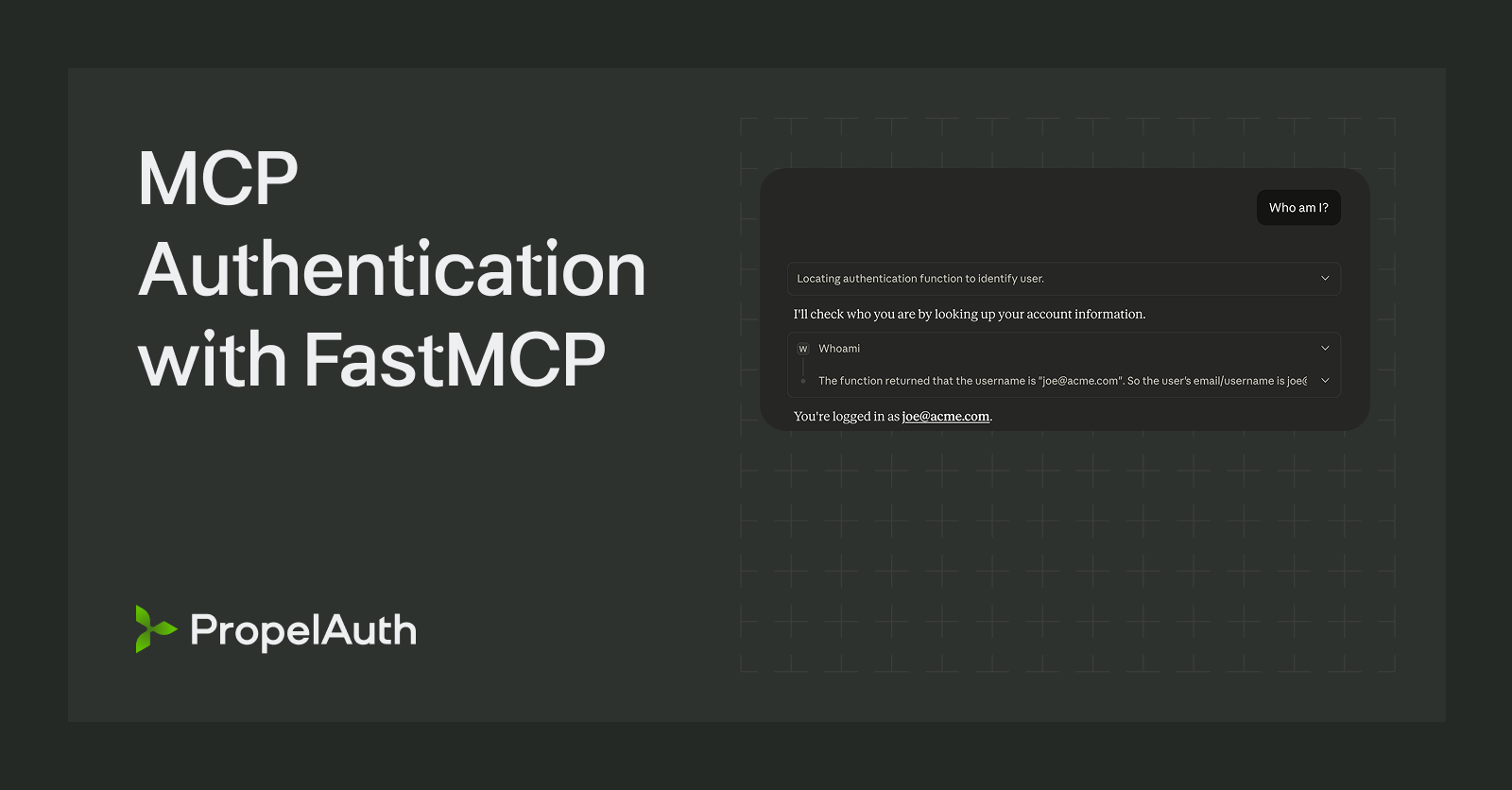 MCP Authentication with FastMCP