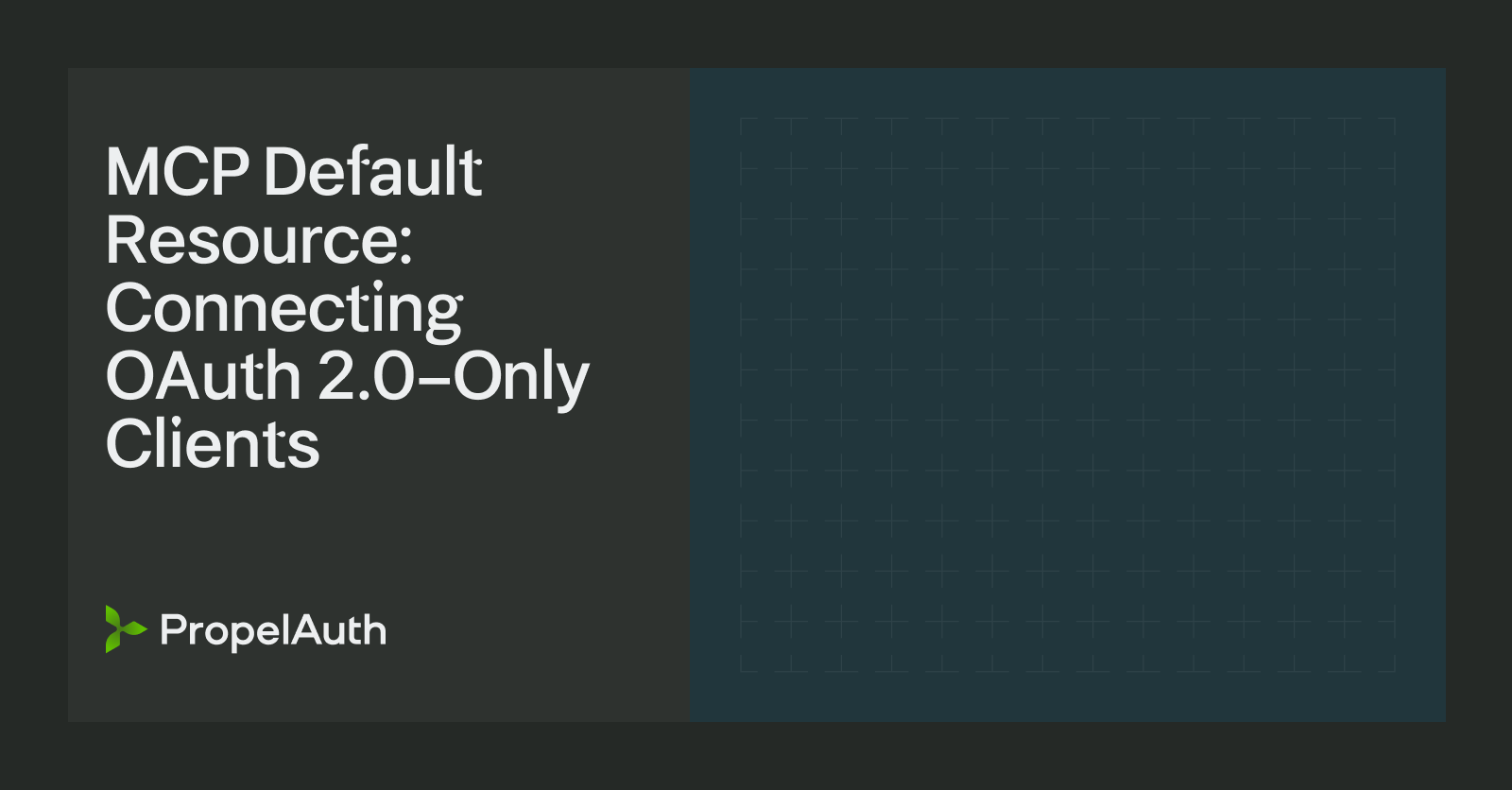 MCP Default Resource: Connecting OAuth 2.0-Only Clients