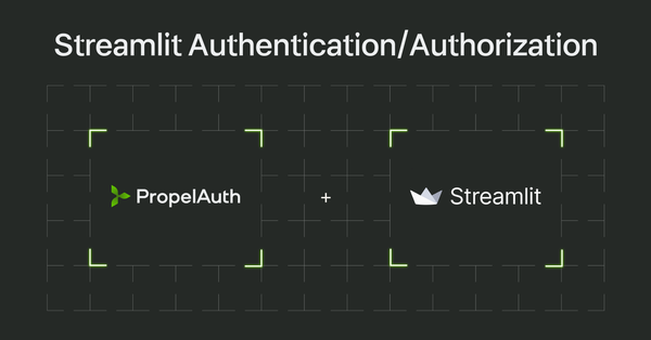 Streamlit Authentication/Authorization with PropelAuth