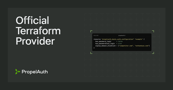 PropelAuth's Terraform Provider