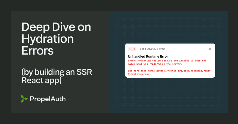 Understanding Hydration Errors by building a SSR React Project