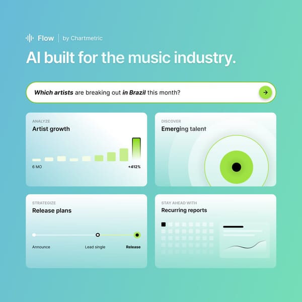 Introducing Chartmetric Flow: AI Built for the Music Industry
