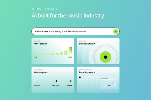 Introducing Chartmetric Flow: AI Built for the Music Industry