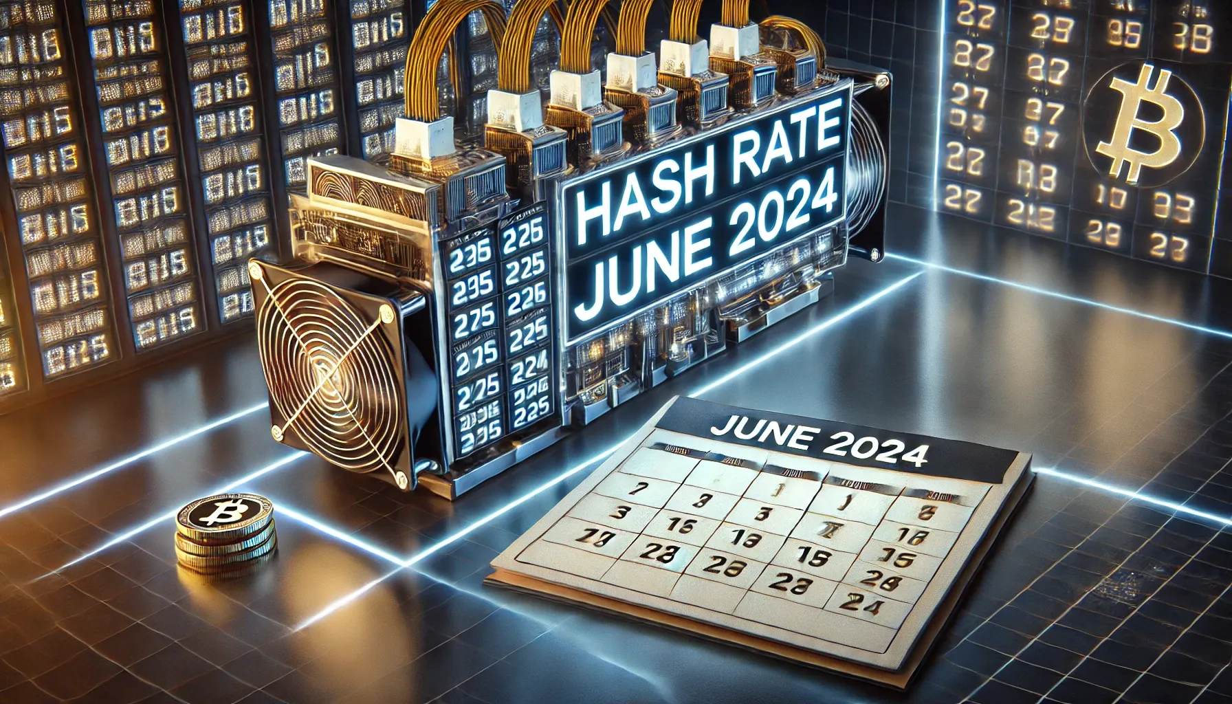 Public Bitcoin Miners Hash Rate for June 2024