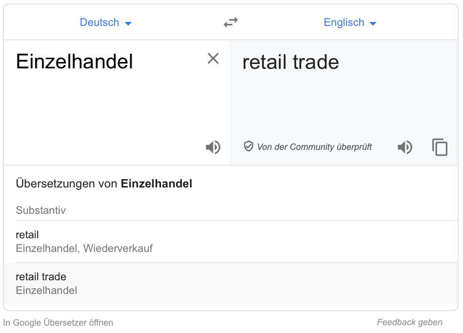 Google Translate Beispiel
