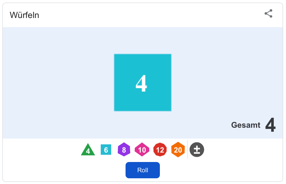 Roll Dice von Google