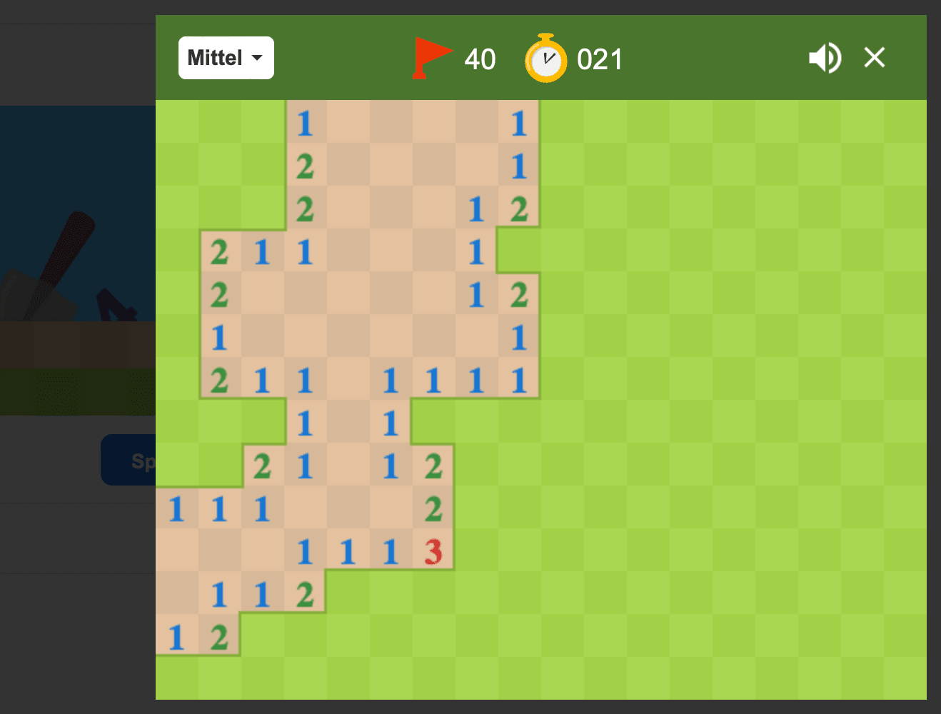 Minesweeper spielen bei Google
