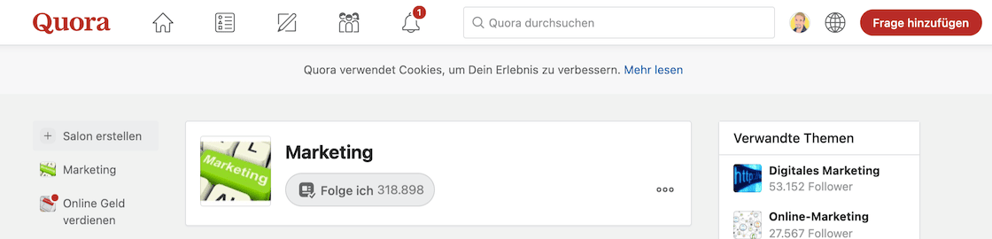 Quora Screenshot