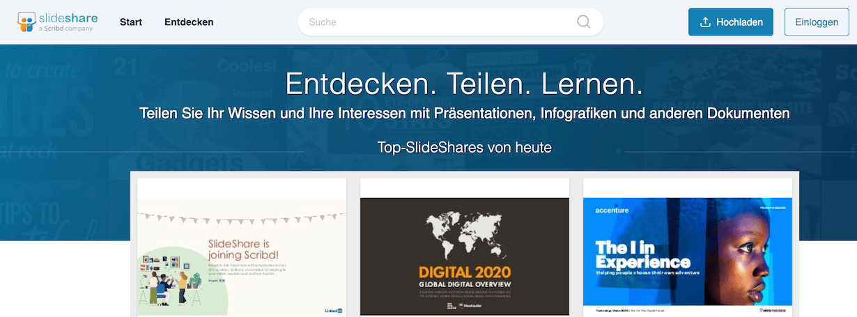 Slideshare Screenshot