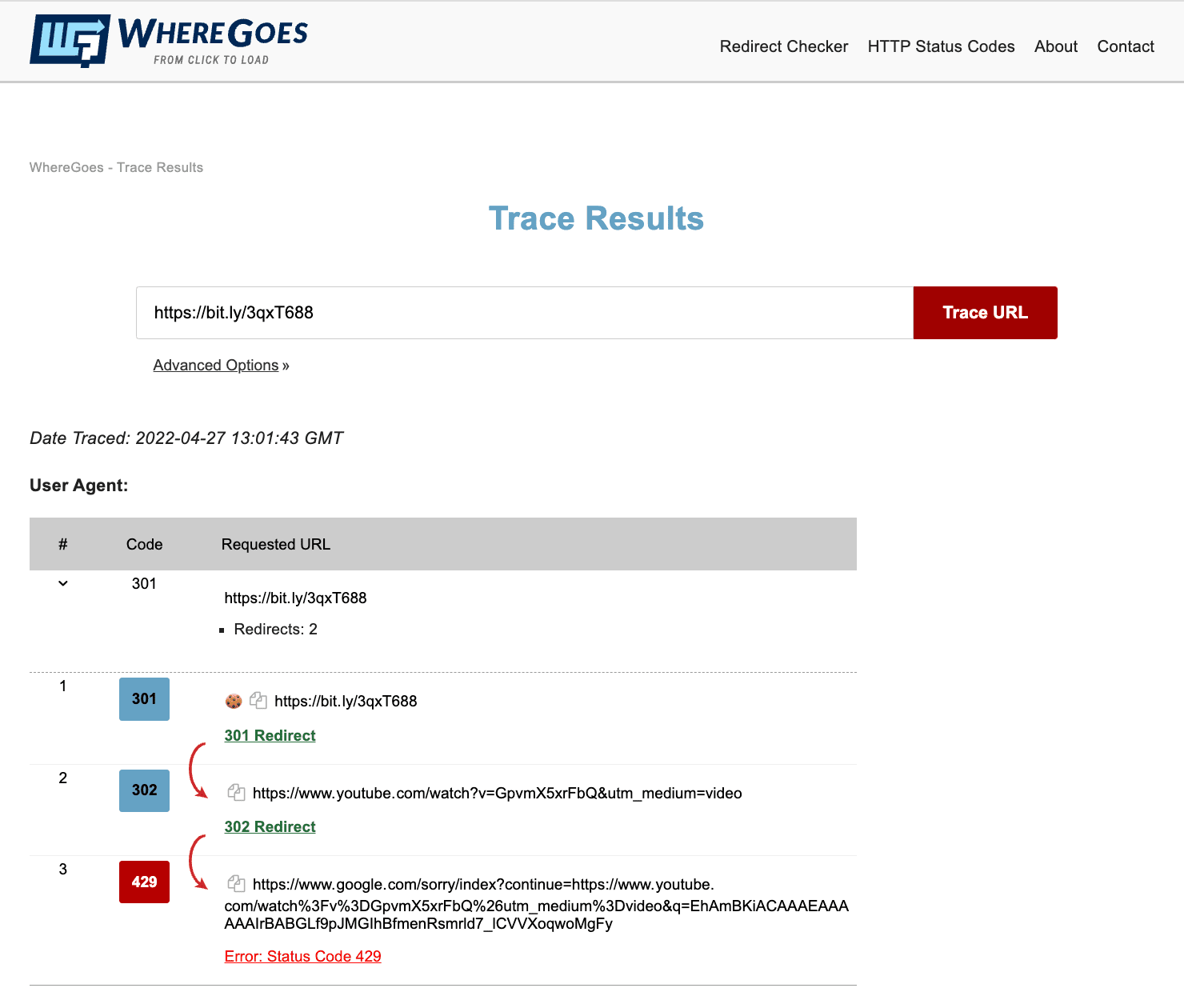 WhereGoes Screenshot Demo