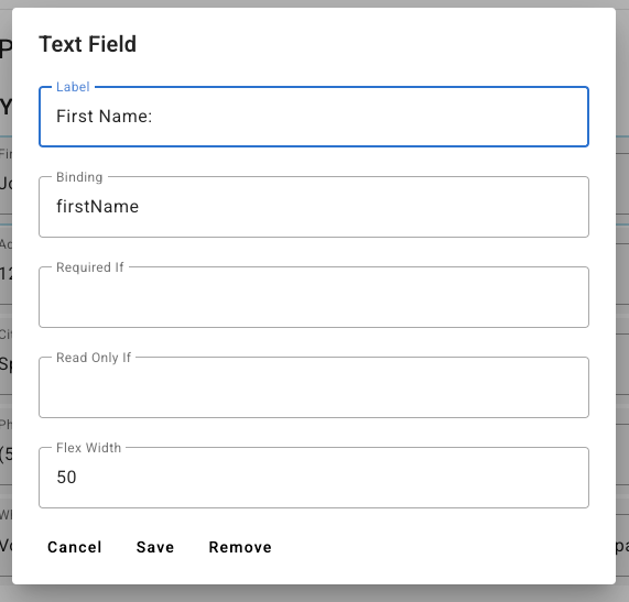 Field Configuration
