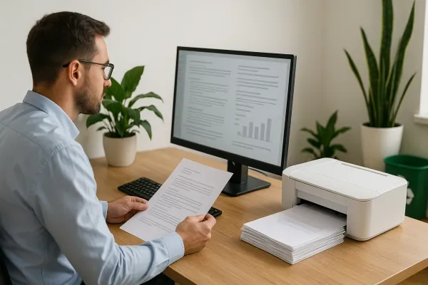 Saving ink and promoting sustainability in clinical report printing