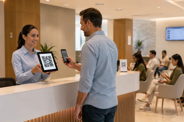 How QR codes improve front desk productivity
