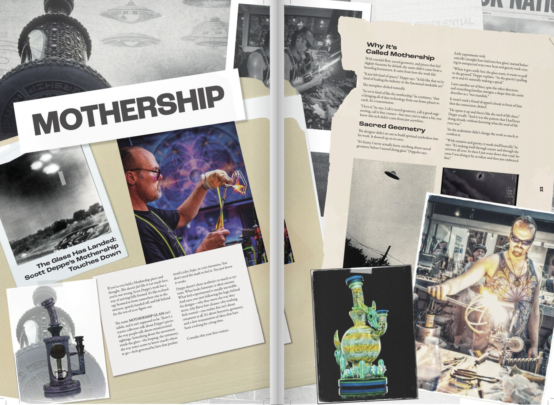 Mothership Glass: Scott Deppe on Sacred Geometry, Engines, and the Future of Functional Art