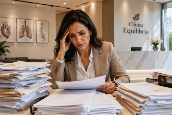 ¿Por qué los documentos físicos pueden ser un problema en las clínicas modernas?