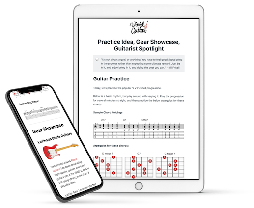 Vivid Guitar Newsletter