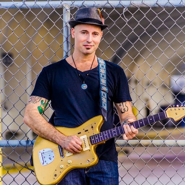 Guitarist Aaron Lebos